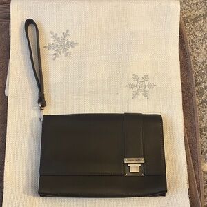 Pierre Cardin Black Wristlet Clutch